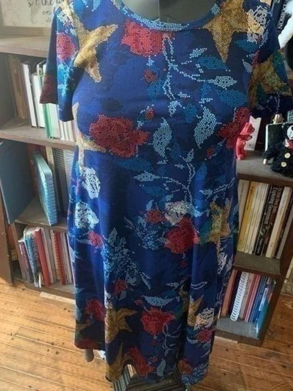 stars & roses blue